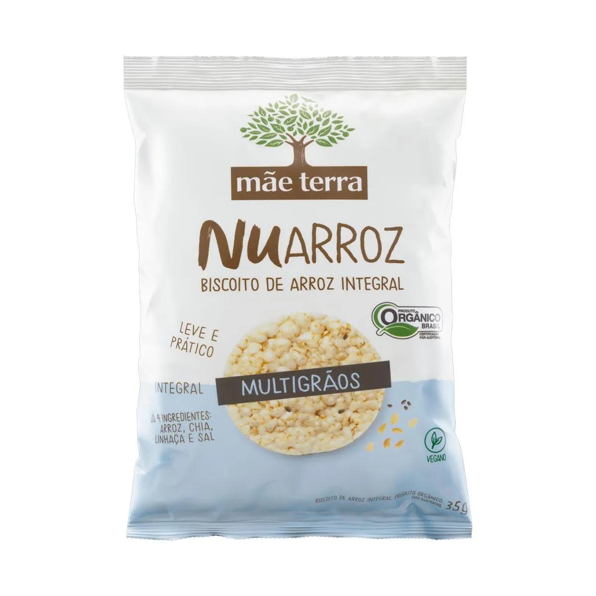 Biscoito Mãe Terra Integral Orgânico Nuarroz com 35g