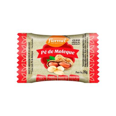 Pé de Moleque Flormel Zero adição de açúcares com 20g