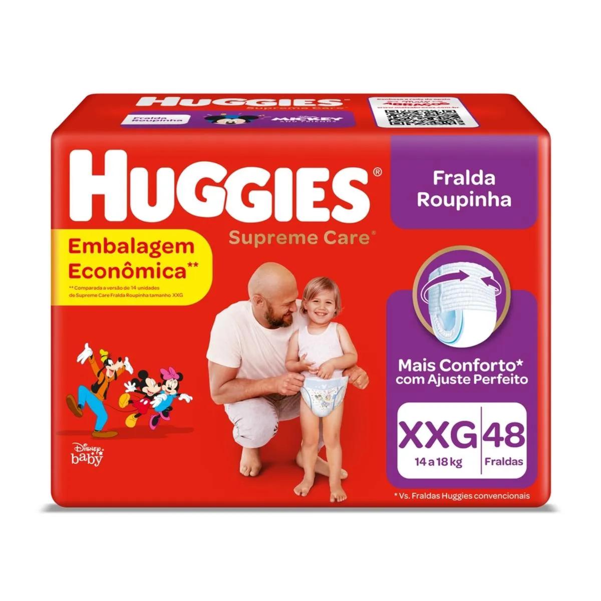 Fralda Huggies Roupinha Supreme Care XXG - 48 Unidades