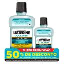 Kit Enxaguante Antisséptico Bucal Listerine Cool Mint Zero Álcool com 500ml + 250ml