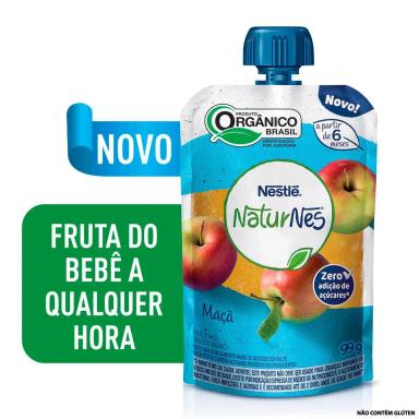 Purê Orgânico Nestlé Naturnes Maçã com 99g