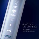 Escova de Dente Elétrica Oral-B Genius X Bivolt Recarregável + 2 Refis Sensi Ultrafino e CrossAction