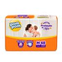 Fralda Pom Pom Protek Proteção de Mãe M - 48 Unidades