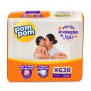 Fralda Pom Pom Protek Proteção de Mãe XG - 38 Unidades