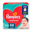 Fralda Pampers Supersec XG - 68 Unidades