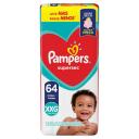 Fralda Pampers Supersec XXG - 64 Unidades