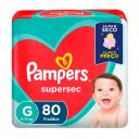 Fralda Pampers Supersec G - 80 Unidades