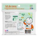 Kit de Mesa Likluc com 3 Babadores + 3 Jogos Americanos