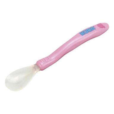 Colher Kuka com Ponta de Silicone Cor Rosa com 1 unidade