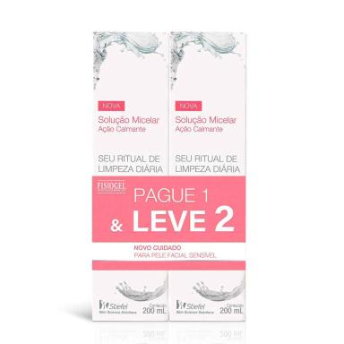 Kit Solução Micelar Facial Fisiogel Calm com 2 unidades