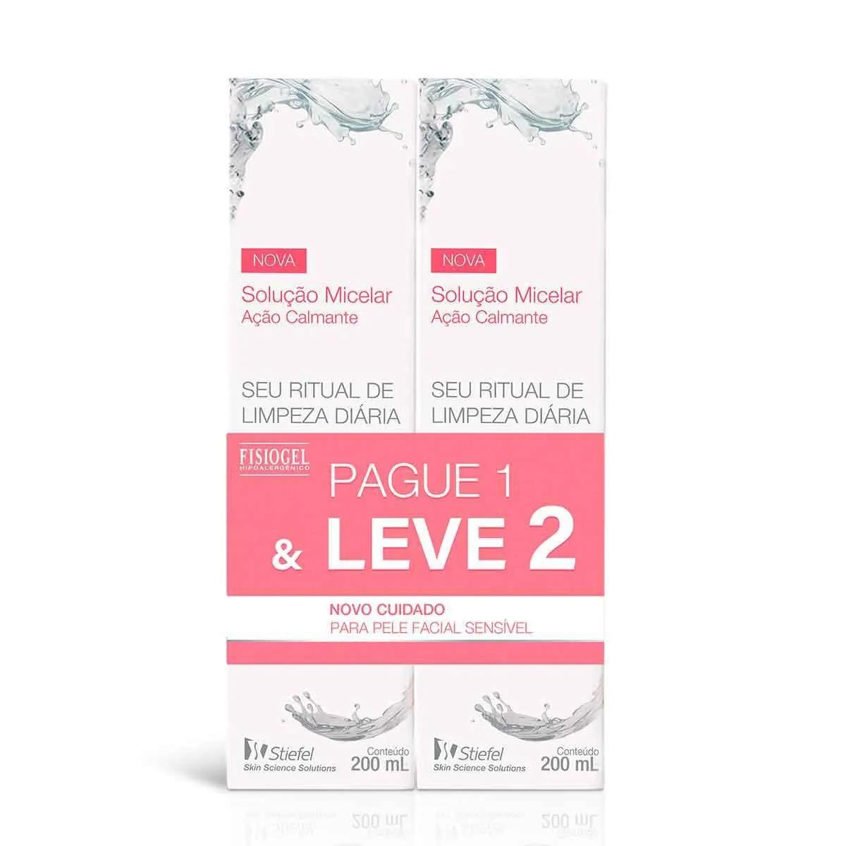 Kit Solução Micelar Facial Fisiogel Calm com 2 unidades