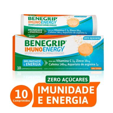 Benegrip Imuno Energy com 10 comprimidos efervescentes