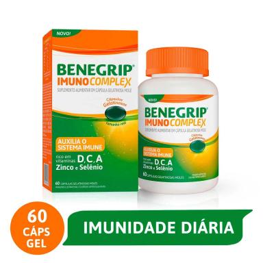 Benegrip Imuno Complex Suplemento Alimentar com 60 cápsulas
