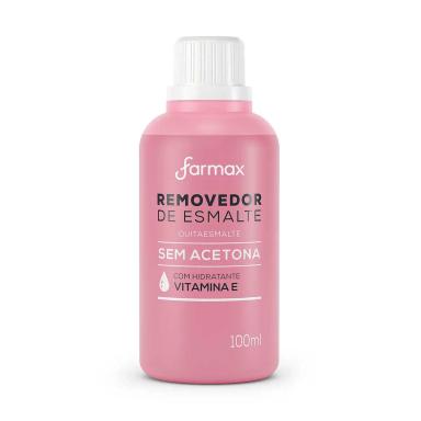 Removedor de Esmalte Farmax Sem Acetona com 100ml