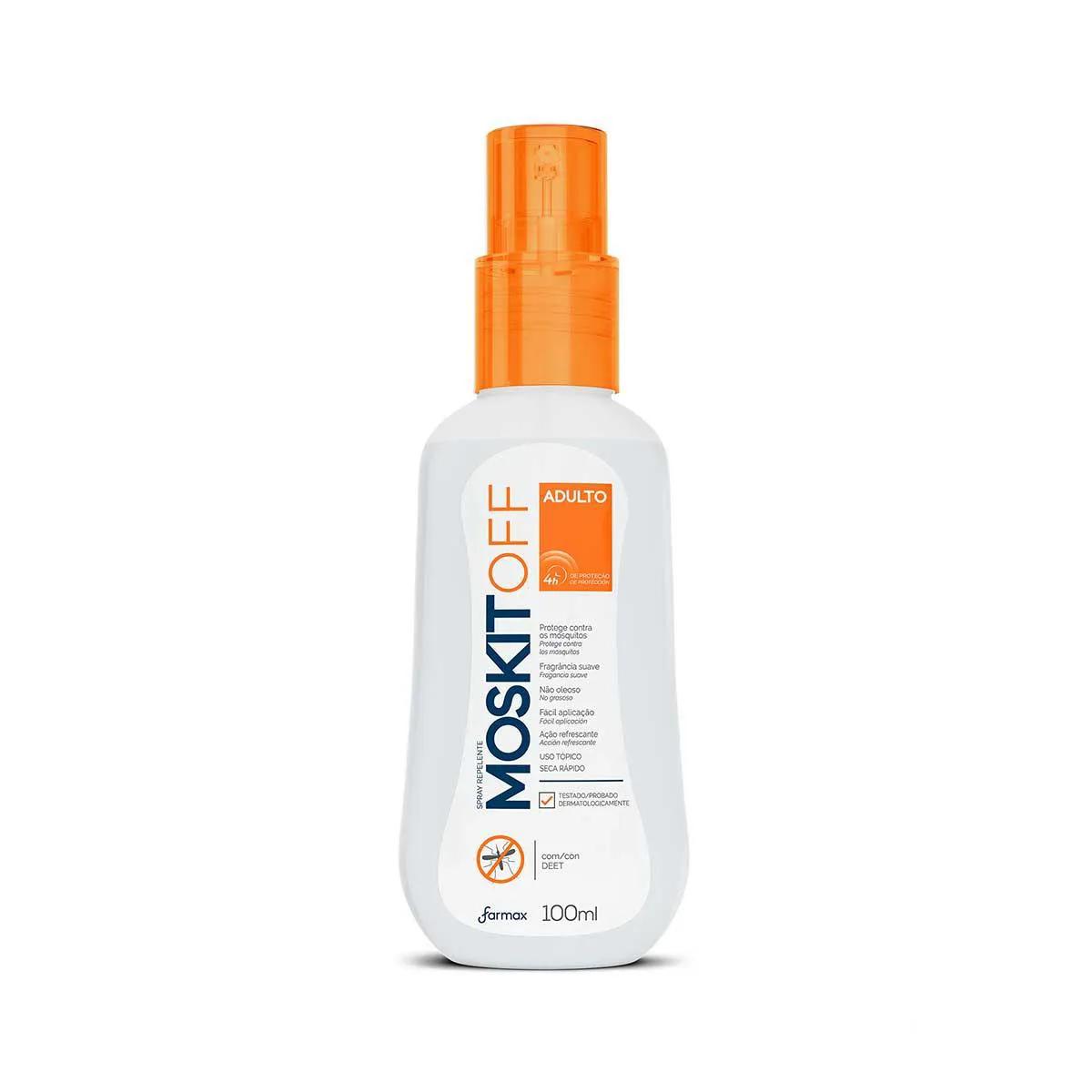 Repelente de Insetos Moskitoff Adulto Spray com 100ml