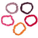 Conjunto de Elástico para Cabelo Lanossi Mini Scrunchie Summer com 5 Unidades