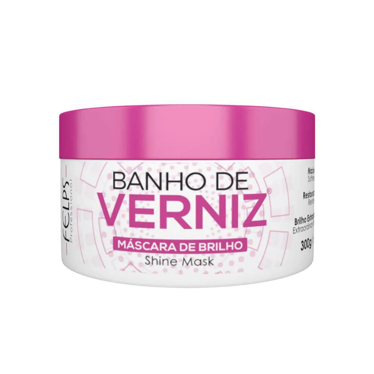 Máscara Capilar de Brilho Felps Banho de Verniz com 300g