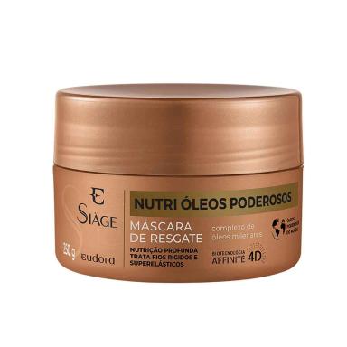 Máscara de Resgate Capilar Siàge Nutri Óleos Poderosos com 250g