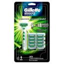Aparelho de Barbear Gillette Mach3 Sensitive + 9 Cargas