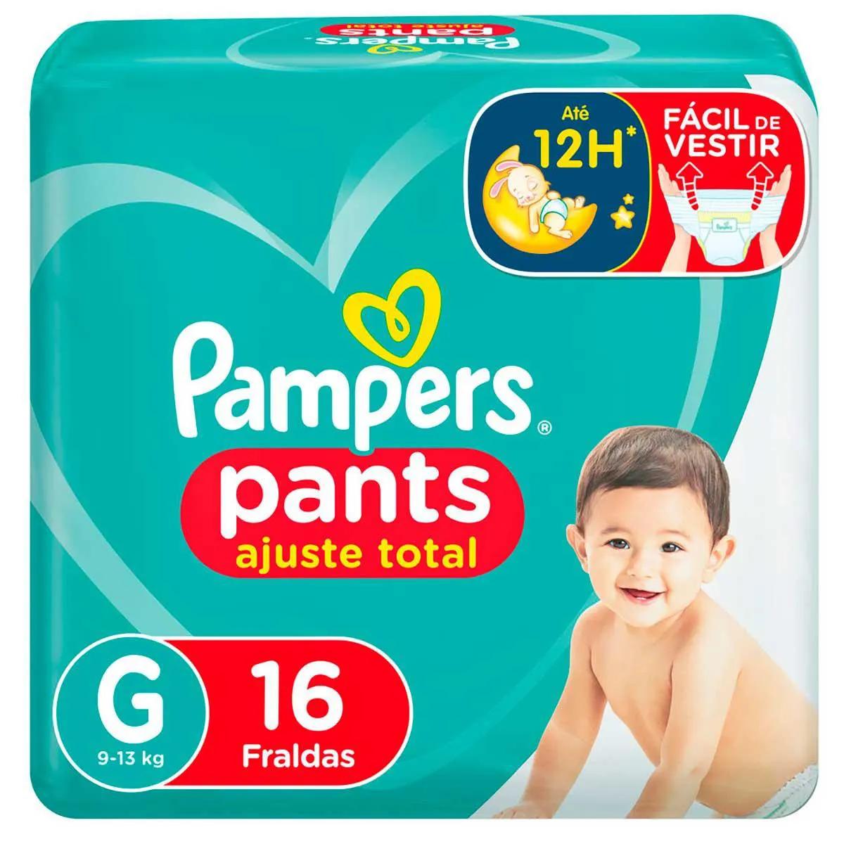 Fralda Pampers Pants Ajuste Total G - 16 Unidades
