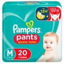 Fralda Pampers Pants Ajuste Total M - 20 Unidades