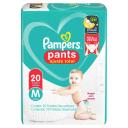 Fralda Pampers Pants Ajuste Total M - 20 Unidades