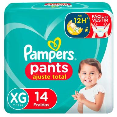 Fralda Pampers Pants Ajuste Total XG - 14 Unidades