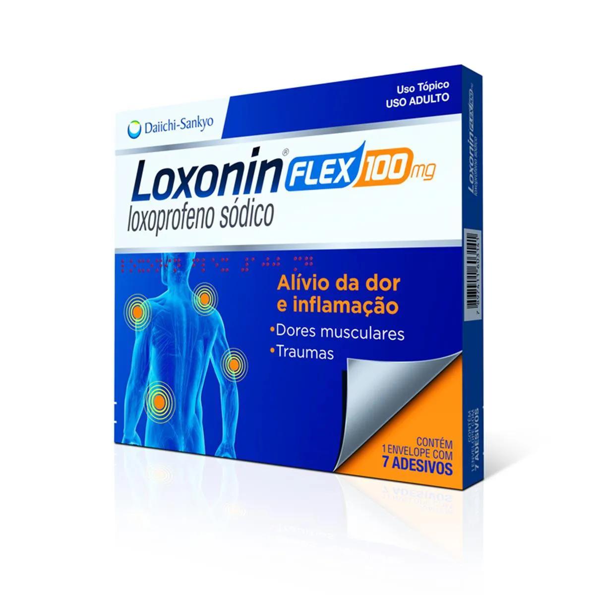 Loxonin Flex 100mg 7 Adesivos