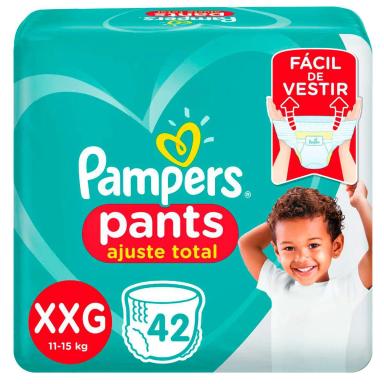 Fralda Pampers Pants Ajuste Total XXG - 42 Unidades