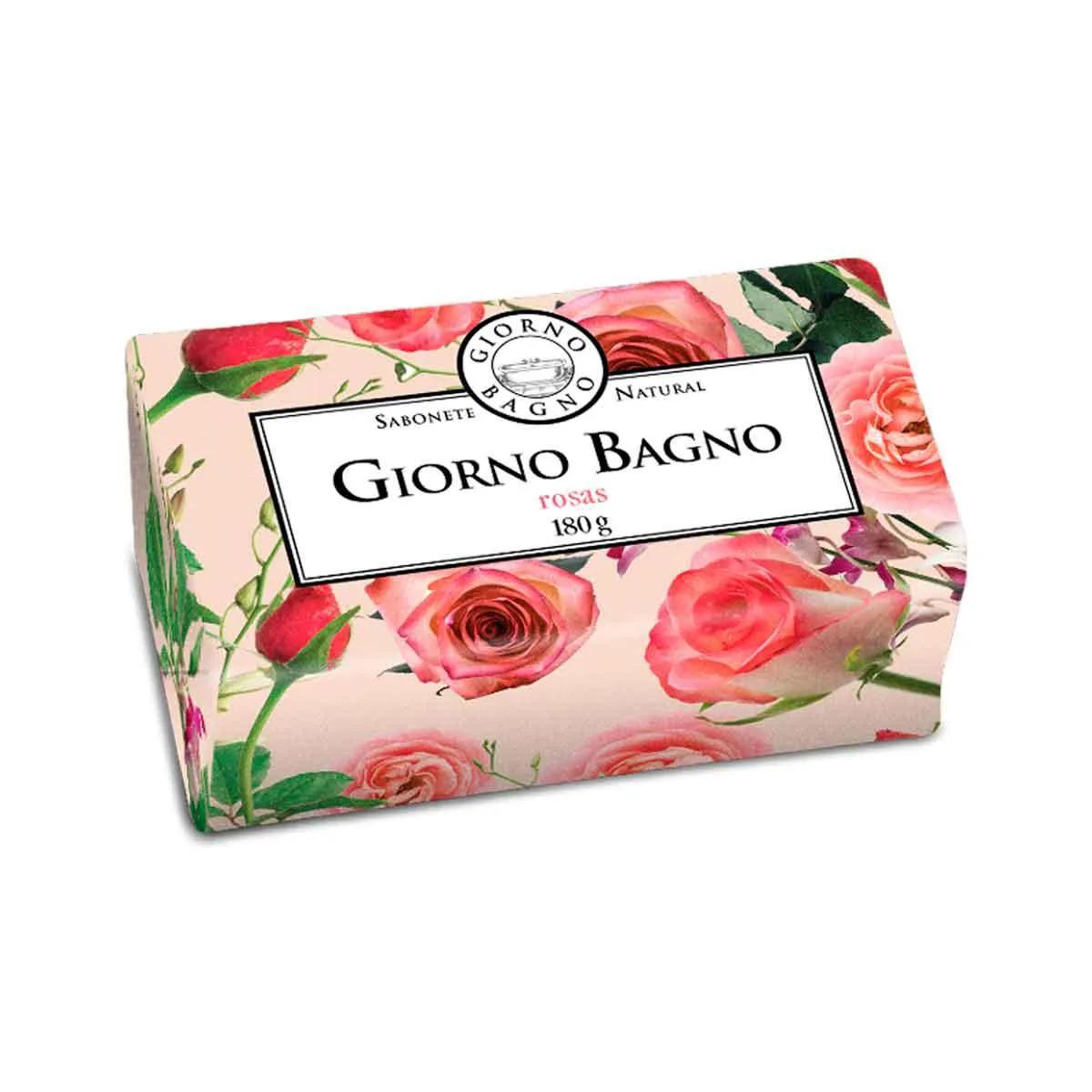 Sabonete Giorno Bagno Rosas da Bulgária em Barra 100% Vegetal com 1 unidade