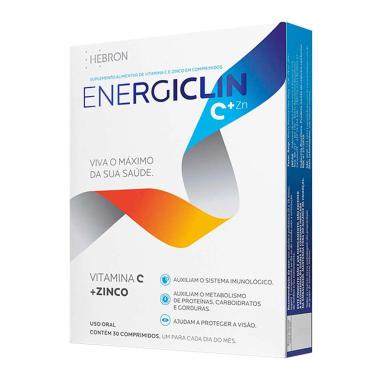 Suplemento Alimentar Energiclin C Zinco 30 Comprimidos
