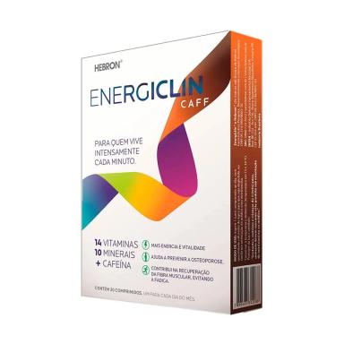 Suplemento Alimentar Energiclin Caff 30 Comprimidos