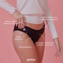 Calcinha Absorvente Menstrual Lavável Pantys e Sempre Livre Tamanho XGG Cor Preta