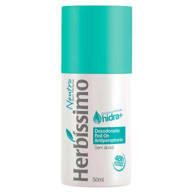 Desodorante Roll-On Antiperspirante Herbíssimo Neutro com 50ml