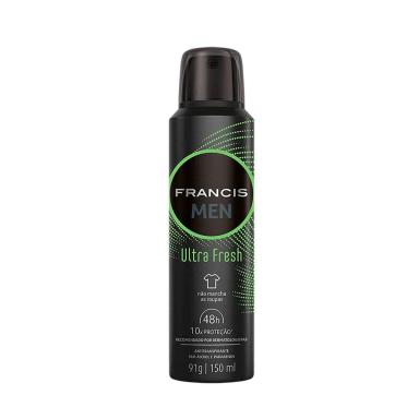 Desodorante Aerossol Francis Men Ultra Fresh com 150ml