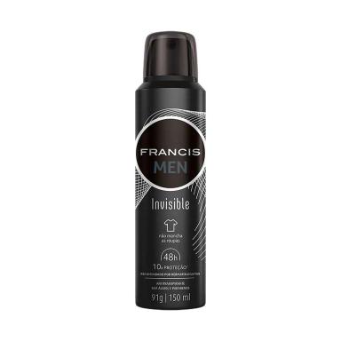 Desodorante Aerossol Francis Men Invisible com 150ml