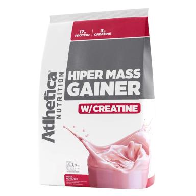Hiper Mass Gainer Atlhetica Nutrition W/Creatine Morango 1,5kg