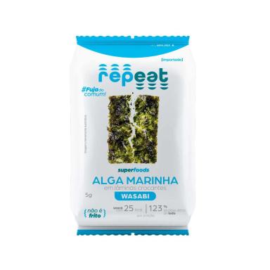 Snack Repeat de Alga Marinha Wasabi com 5g
