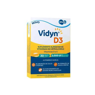 Suplemento Alimentar Vidyn D3 2.000UI com 30 Cápsulas