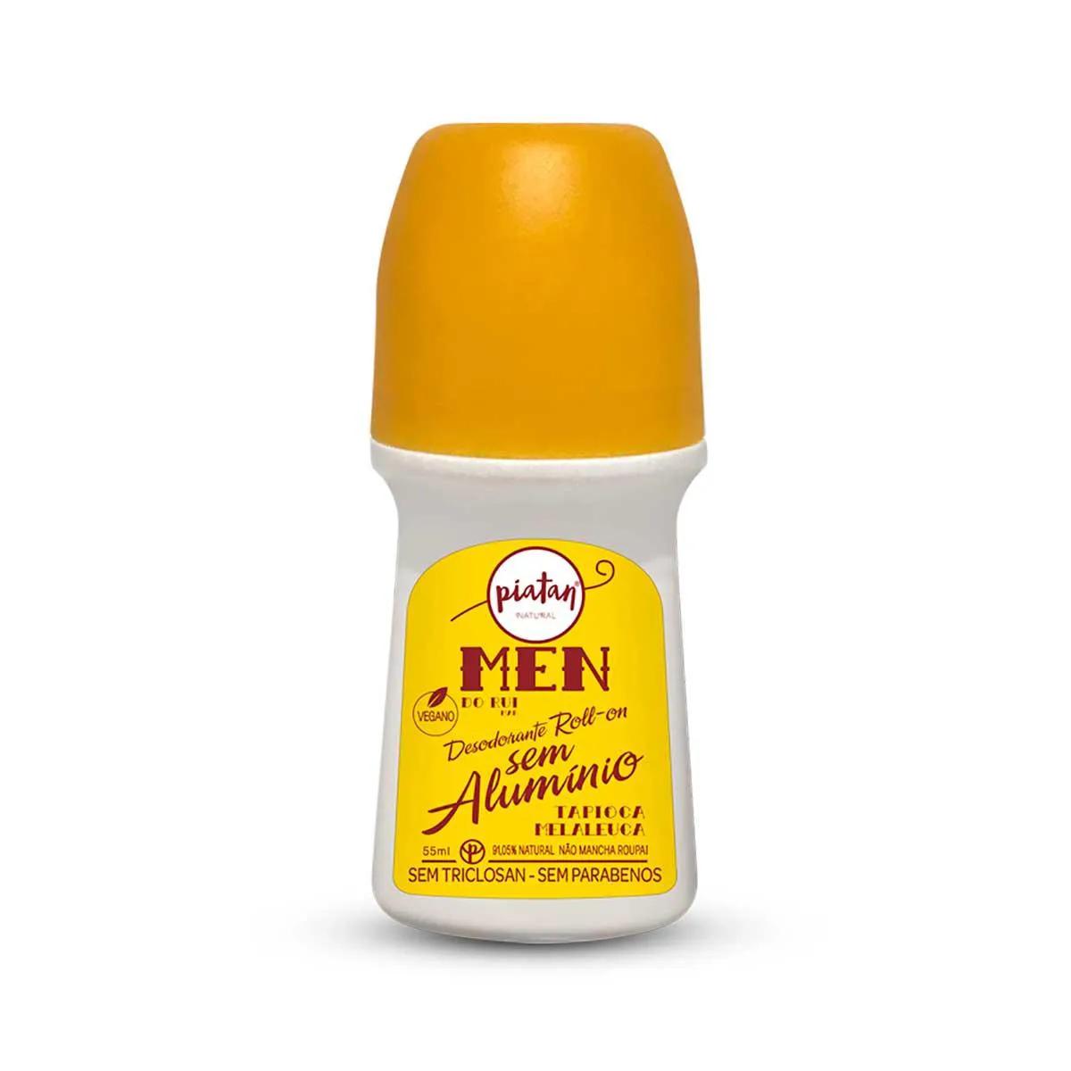 Desodorante Roll-On Piatan Men Do Rui Sem Alumínio com 55ml