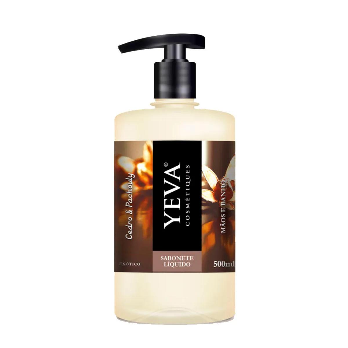 Sabonete Líquido Yeva Exótico Cedro e Pachouly com 500ml