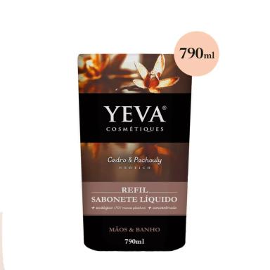 Refil Sabonete Líquido Yeva Exótico Cedro e Pachouly com 790ml