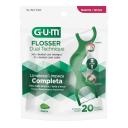 Fio Dental com Cabo G.U.M Flosser Dual Technique com 20 unidades