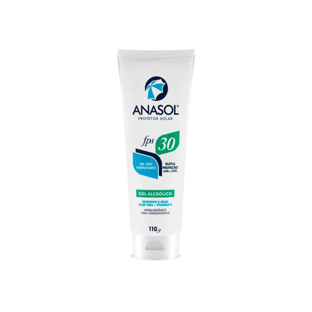 Protetor Solar Anasol Gel Alcoólico FPS 30 com 110g