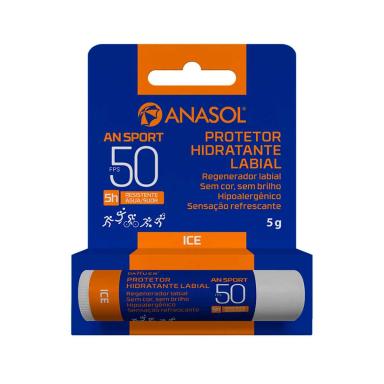 Protetor Hidratante Labial Anasol AN Sport FPS 50 com 5g