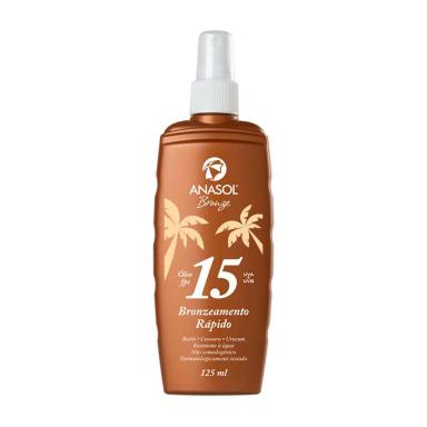 Óleo Bronzeador Anasol Bronze FPS15 com 125ml