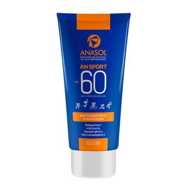 Protetor Solar Facial Anasol AN Sport FPS60 com 60ml