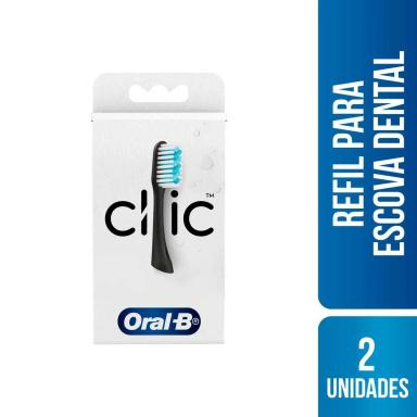 Refil para Escova de Dente Oral-B Clic com 2 Unidades