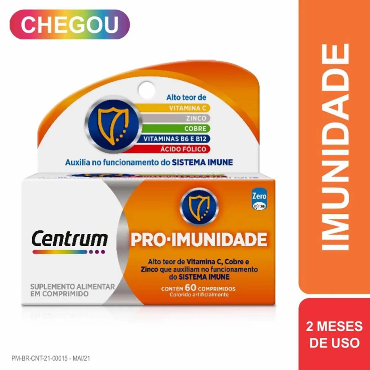 Polivitamínico Centrum Pró-Imunidade 60 comprimidos