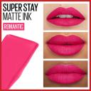 Batom Líquido Longa Duração Maybelline SuperStay Matte Ink 30 Romantic 5ml